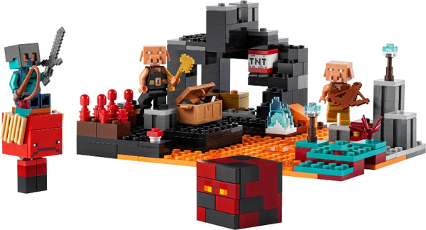 21185 The Nether Bastion - Certified Used, 100% Complete LEGO Minecraft Set