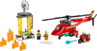 60281 Fire Rescue Helicopter - Certified Used, 100% Complete LEGO City Set