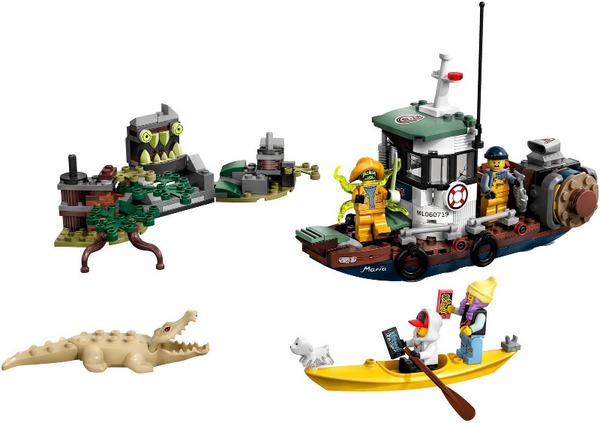 70419 Wrecked Shrimp Boat - Certified Used, 100% Complete LEGO Hidden Side Set