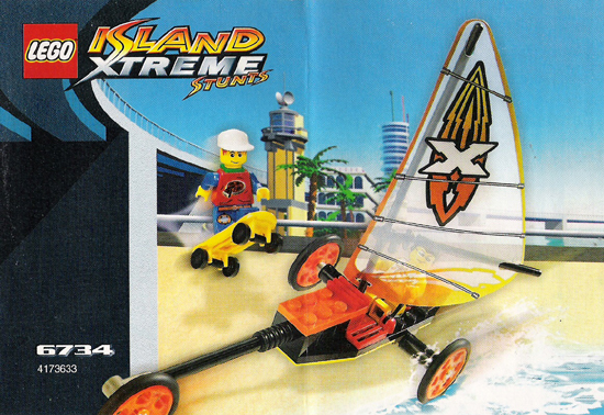 6734 Beach Cruiser - Certified Used, 100% Complete LEGO Island Xtreme Stunts Set