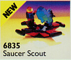 6835 Saucer Scout - Certified Used, 100% Complete LEGO Space Set