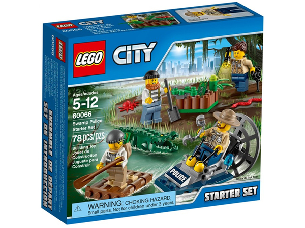 60066 Swamp Police Starter Set - New, Sealed, Retired LEGO City Set