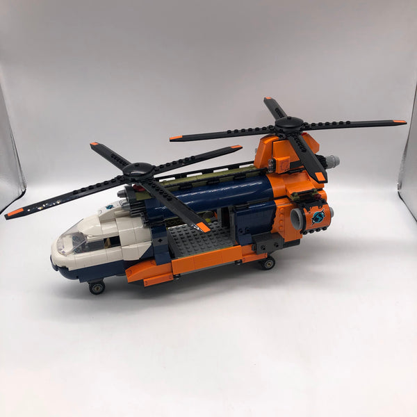 Jungle Explorer Helicopter at Base Camp 60437 - Used LEGO City Set