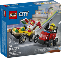 60458 Pizza vs. Fire Truck - New LEGO City Set