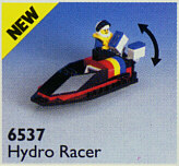 6537 Hydro Racer - Certified Used, 100% Complete LEGO Town Set