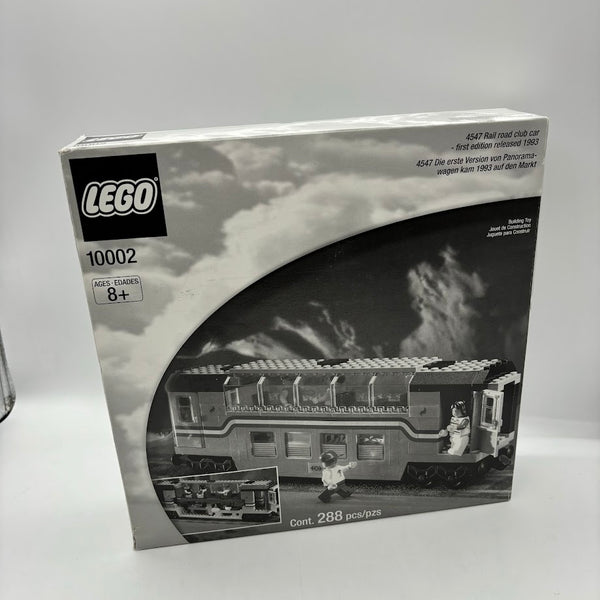 10002 Railroad Club Car - New, Retired LEGO Train Set [Seals Broken]