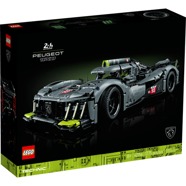 PEUGEOT 9X8 24H Le Mans Hybrid Hypercar 42156 - New LEGO Technic Set