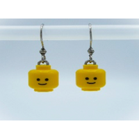 Happy Face Earrings - Custom LEGO Jewelry