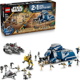 LEGO Star Wars Epic Battle Set [3 SETS IN ONE]: (75435 Battle of Felucia Separatist MTT, 75431 327th Star Corps Clone Troopers Battle Pack, 30708 Millennium Falcon Polybag)