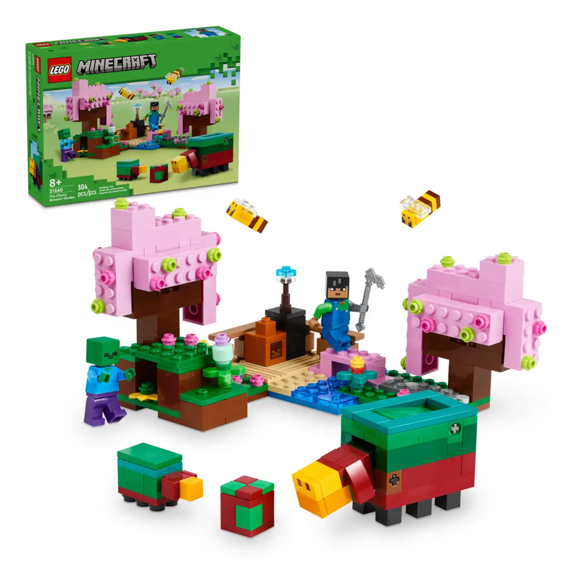 The Cherry Blossom Garden 21260 - New LEGO Minecraft Set – Bricks ...