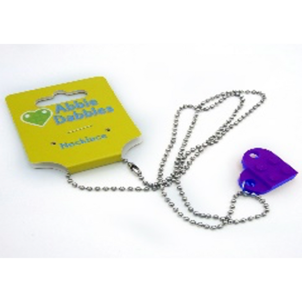 Purple Heart Necklace - Custom LEGO Jewelry