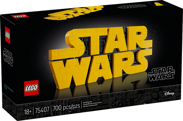 75407 Brick-Built Star Wars Logo - New LEGO Star Wars Set