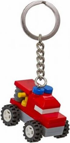 Classic Firetruck Key Chain (Bag Charm) - Used LEGO Key Chain