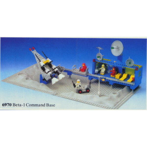 Beta I Command Base 6970 - Certified Used, 100% Complete LEGO Vintage Classic Space Set