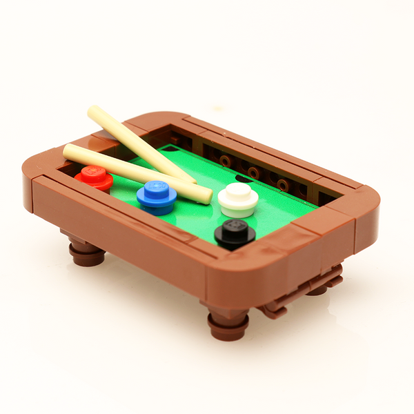 B3 Customs Pool Table Building Kit made from LEGO parts