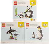 31165 Panda Family - Certified Used, 100% Complete LEGO Creator Set