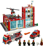 60004 Fire Station - Certified Used, 100% Complete LEGO City Set