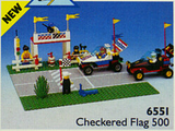 6551 Checkered Flag 500 - Certified Used, 100% Complete LEGO Town Set