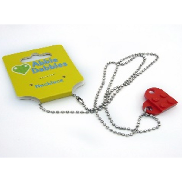 Red Heart Necklace - Custom LEGO Jewelry