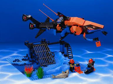 6190 Shark's Crystal Cave - Certified Used, 100% Complete LEGO Aquazone Set