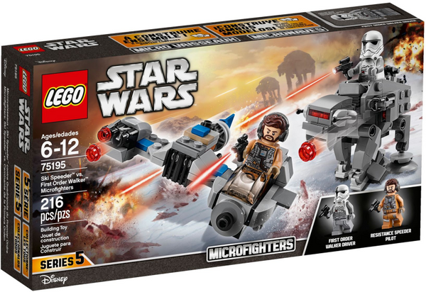 75195 Ski Speeder vs. First Order Walker Microfighters - New, Sealed, Retired LEGO Star Wars Set
