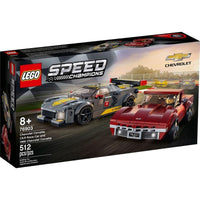 76903 Chevrolet Corvette C8.R Race Car and 1969 Chevrolet Corvette - New, Sealed, Retired LEGO Speed Champions Set