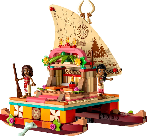 43210 Moana's Wayfinding Boat - Certified Used, 100& Complete LEGO Disney Set