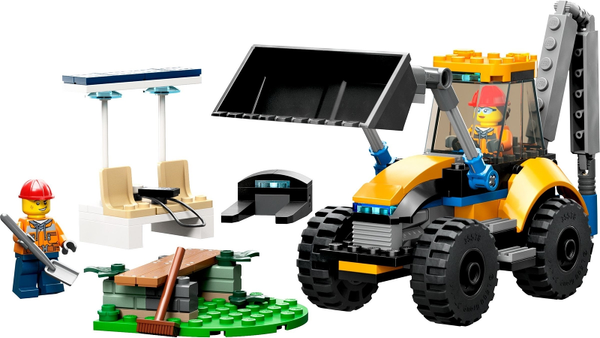 60385 Construction Digger - Certified Used, 100% Complete LEGO City Set