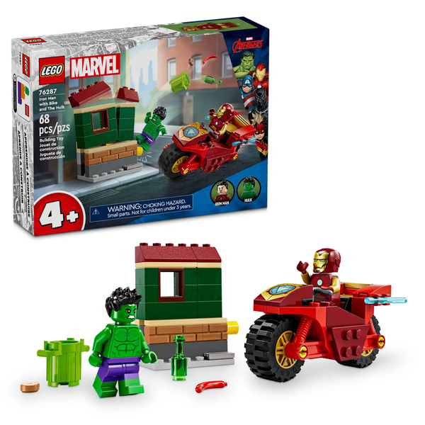 Iron Man with Bike and The Hulk 76287 - New LEGO Marvel Set