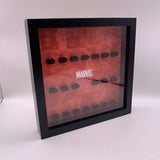 Marvel-themed display for LEGO minifigures - Used