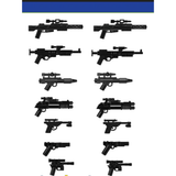 Rebel Blaster Pack - Black - LEGO®-Compatible Accessories
