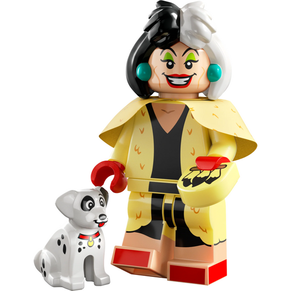 Cruella de Vil & Dalmatian puppy - Disney 100 Collectible Minifigure