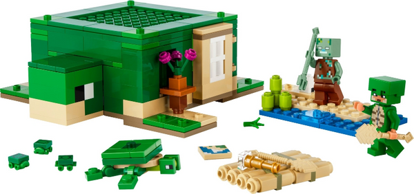 21254 The Turtle Beach House - Certified Used, 100% Complete LEGO Minecraft Set