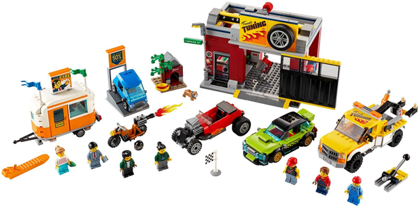 60258 Tuning Workshop - Certified Used, 100% Complete LEGO City Set