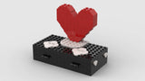 Heart Figure Stand with Drawers Custom LEGO® Make and Take Kit
