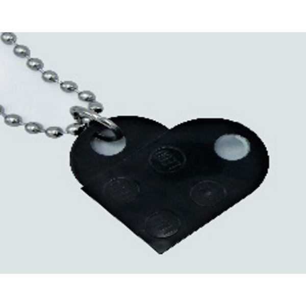 Black Heart Necklace - Custom LEGO Jewelry