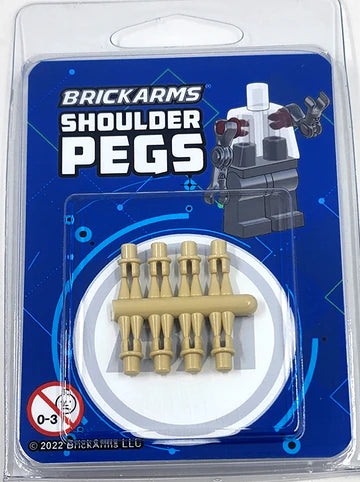 Brickarms Shoulder Pegs Pack Dark Bluish Gray