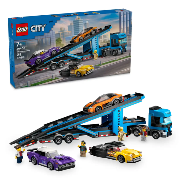 Car Transporter Truck with Sports Cars 60408 - New LEGO® City™️ Set