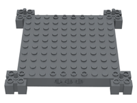 Brick, Modified 12x12 - Dark Bluish Gray