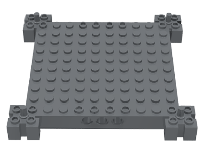 Brick, Modified 12x12 - Dark Bluish Gray