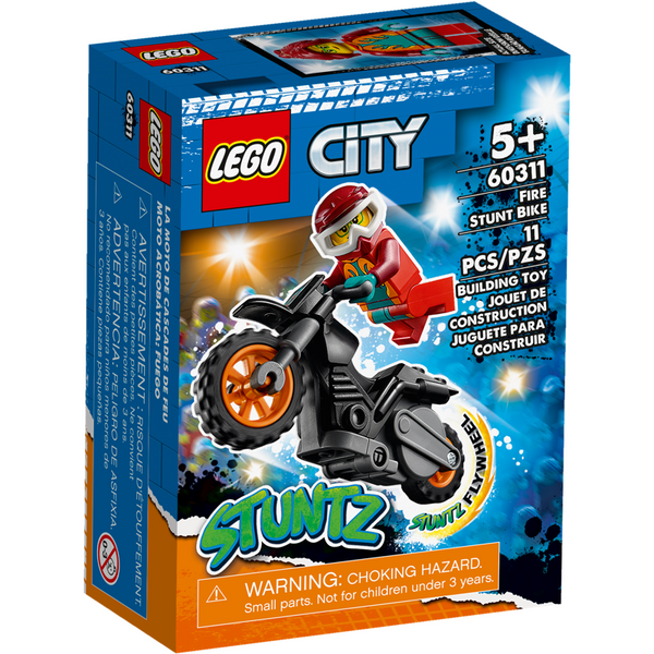 60311 Fire Stunt Bike - New, Sealed, Retired LEGO City Set