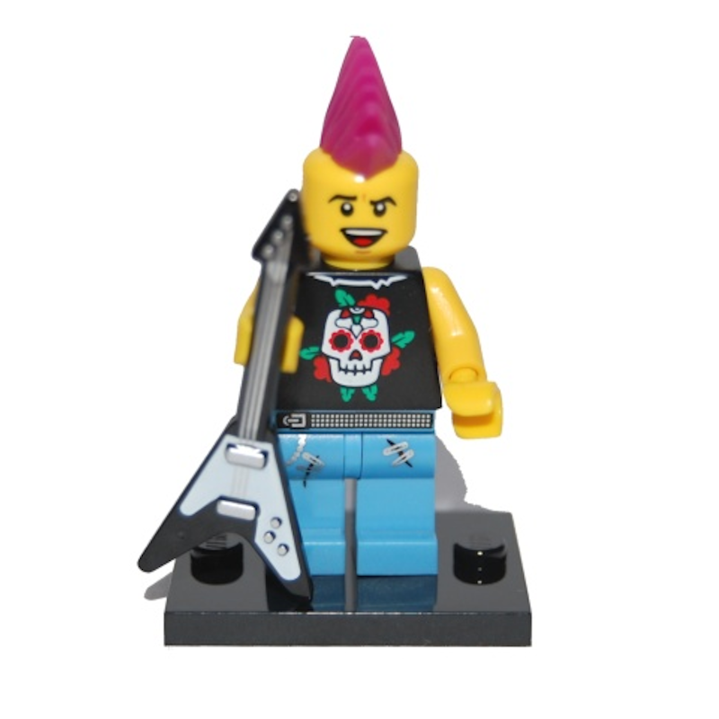 Lego Rocker Character Series 4 - Punk Rocker - LEGO® Collectible Minifigure Series – Bricks ...