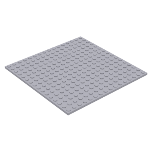 Light Bluish Grey - 5"x5" LEGO® Plate