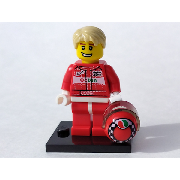 Series 3 Race Car Driver LEGO Collectible Minifigure Series Bricks Minifigs Eugene