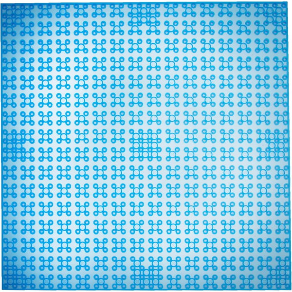 Transparent Blue - Medium LEGO®-compatible plate 10"x10"