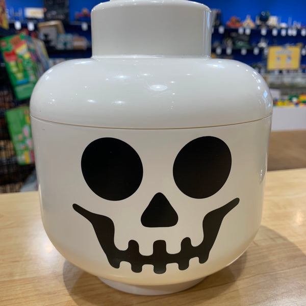 LEGO Minifigure Head Storage Container Small - Skeleton Skull [USED]