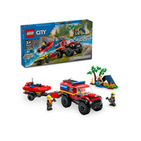 60412 4x4 Fire Truck with Rescue Boat