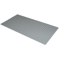 LEGO® Baseplate 5"x10" - Light Gray (Wear)