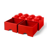 LEGO® 8-stud Bright Red Storage Brick Drawer [USED]