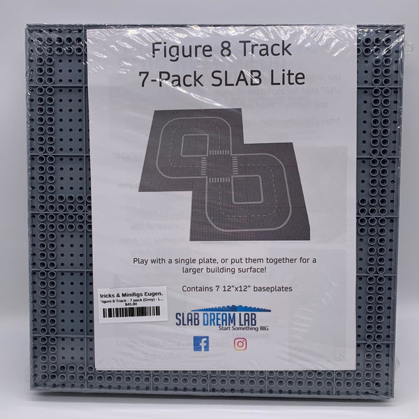 Figure 8 Track - 7 pack (Grey) - LEGO®-compatible Baseplates